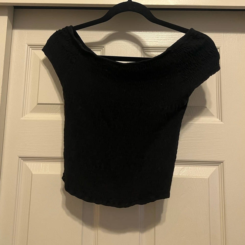 Ribbed Black Brandy Top